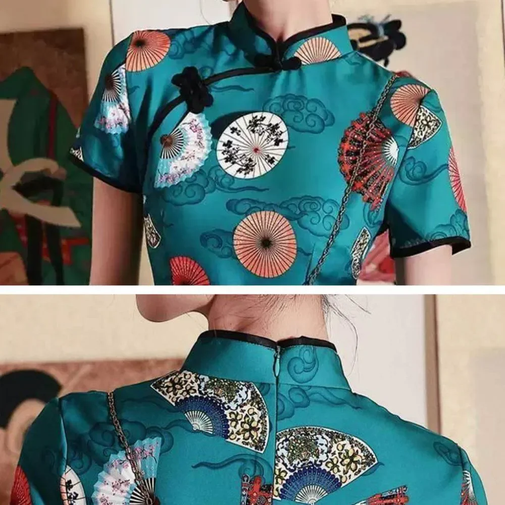 Honeypop Qipao Cheongsam Mini Dress - Picture 5 of 6